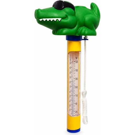 Fun Floating Pool Thermometer, Cute Pool Thermometer with Lanyard for Families, Style 2 (1/5)