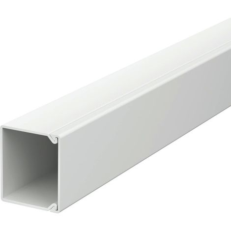 OBO Bettermann Canal de pared y techo con perforación en el fondo 30x30x2000 Cloruro de polivinilo gris claro RAL 7035, 6026796