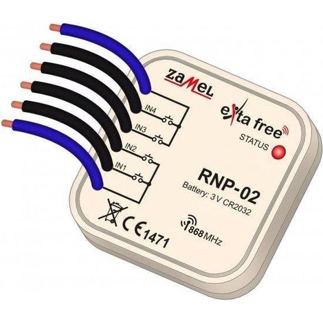 Emisor radio zamel RNP-01 alcance 250 m 4 canales