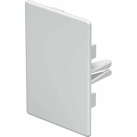 OBO Bettermann Pièce d'extrémité sans halogène 60x90mm polycarbonate/acrylonitrile-butadiène-styrène blanc pur RAL 9010, 6175562 (1/2)