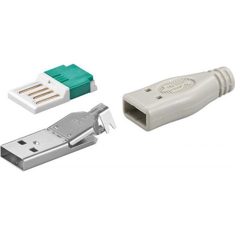 Connecteur de réparation USB-A sans outil, installation rapide, connecteur USB 2.0