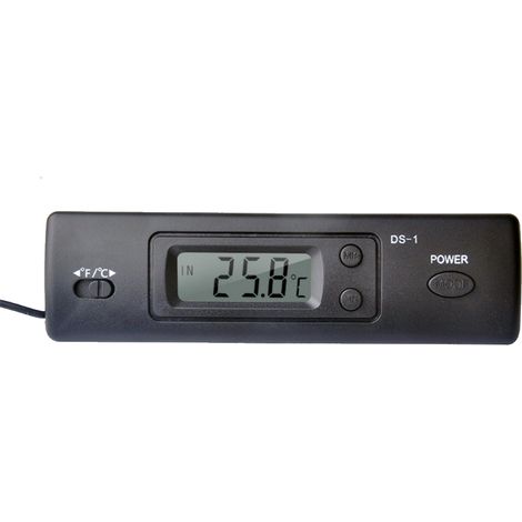 Eosnow Mini-Thermometer elektronisches digitales Auto Indoor Outdoor Multifunktionszeittemperaturanzeige mit Sonde (1/5)