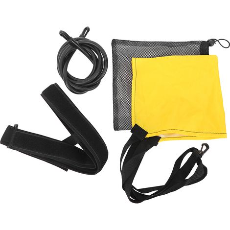 Élastique de résistance pour entraînement en natation adulte, équipement de force 6x10x2m noir (1/5)