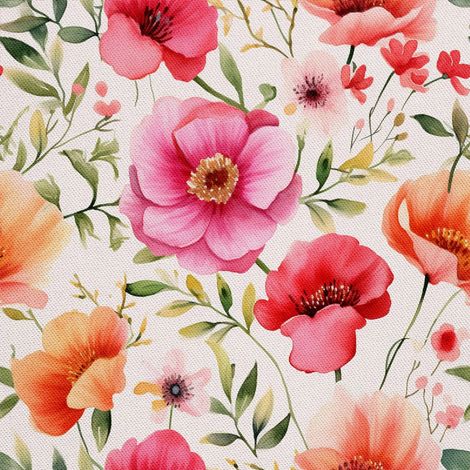 Tela decorativa para exteriores Oxford - Motivo floral I DX5378 (1/5)