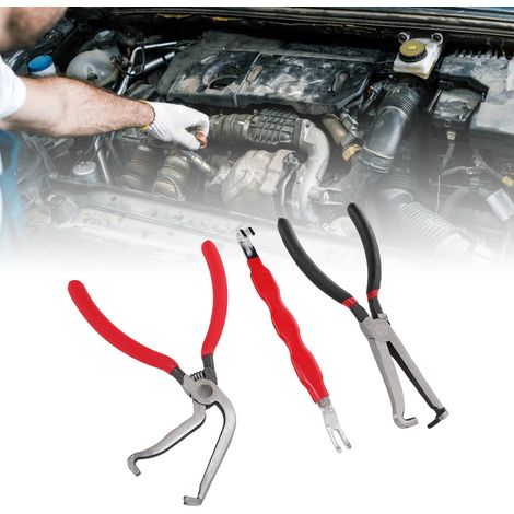Pince de déconnexion électrique 3 pièces pour voitures, outil de séparation et de retrait des connecteurs de bornes automobiles (1/5)
