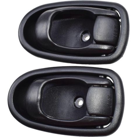 Poignées de porte intérieures neuves (lot de 2) pour Hyundai Elantra 1996-2000 (référence 8261029002LG). (1/5)