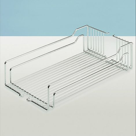 Einhängekörbe mit 2-fach-Reling, 250 x 467 x 110mm, verchromt (1/2)