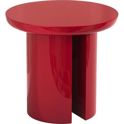 Tavolino in MDF Rosso laccato - DERLALI (1/4)