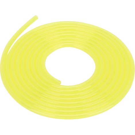 Un mètre de tuyau d'essence jaune pour tondeuses et débroussailleuses (3 x 6 mm) (1/5)