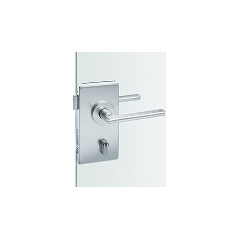 Ganiture Vetro Porta 0 13 4220, Eckig, Alu F1