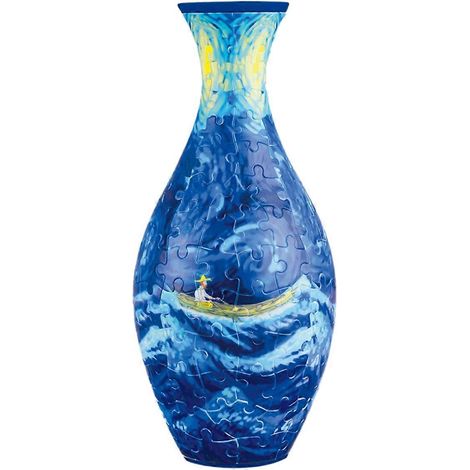 Vases puzzle 3D à monter soi-même pour décorer son salon avec des compositions florales. Décoration intérieure B (1/5)