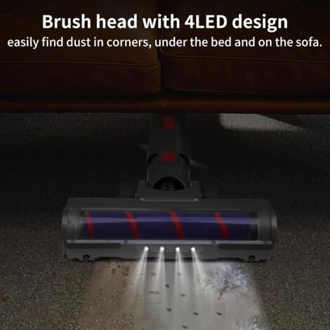 Têtes de brosse pour les modèles Dyson V7, V8, V10, V11 et V15, comprenant une turbobrosse et une brosse à poils doux, 4 lumières LED et un verrouillage de la gâchette accessoires Dyson adaptés aux t (1/3)