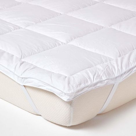 HOMESCAPES Pure Mulberry Silk Blend Mattress Topper 700GSM, Single