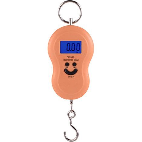 Elektronische Hakenwaage – 50 kg Tragkraft – 0,01 kg Genauigkeit – Digitales LCD-Display – Gewichtssperre – Tragbar mit ausziehbarem Griff – 1 Stück (1/5)