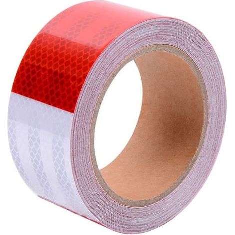 Bande réfléchissante ruban d'avertissement autocollant, rappel de sécurité des installations de transport routier, 10 mètres de (1/5)
