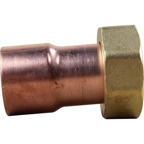 Douille droite écrou prisonnier 359 GCL Femelle 1"1/4(33/42) - Tube Cuivre Ø32 (1/3)