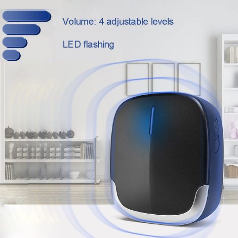 ricevitore plug-in - Campanello wireless impermeabile per esterni - Campanello da 300 metri 58 melodie 4 volumi (1/3)