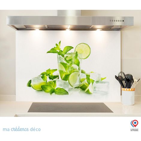 Fond de hotte : Mojito 3 - Verre trempé - 60 cm - 45 cm (1/5)