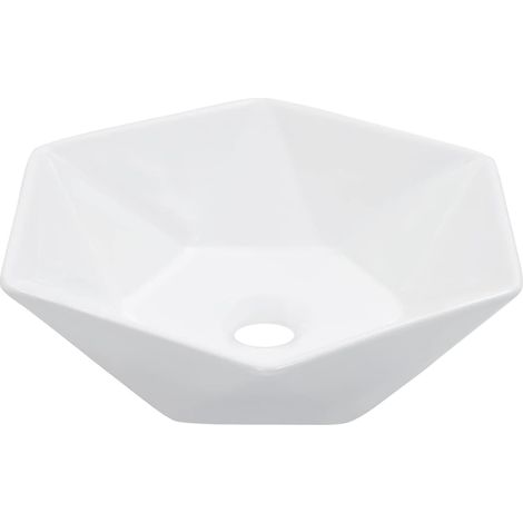 Wash Basin 41x36.5x12 cm Ceramic White vidaXL