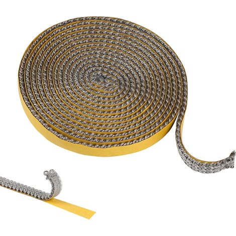 1 Pièce Joint Insert Cheminée 3 mm x 10 mm x 2.5 m, Joint Poele a Bois, Joints en Fibre de Verre Résistante 600°, Joints Réfractaire pour Poele a Bois, Cheminée, Chaleur (1/5)
