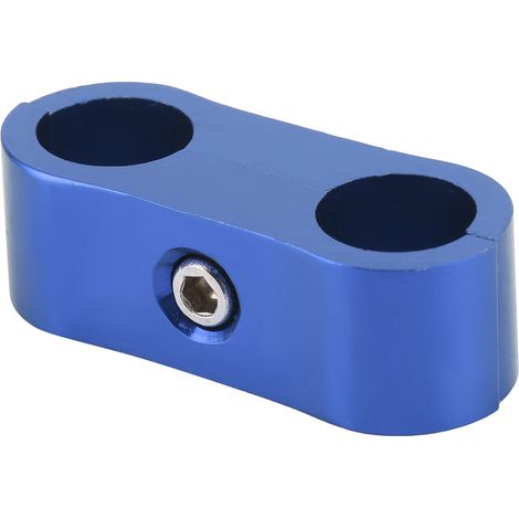 Séparateur de durites 4AN, collier de fixation pour conduit de carburant et d'huile, raccord en alliage d'aluminium, adaptateur de tuyauterie, bleu (1/5)