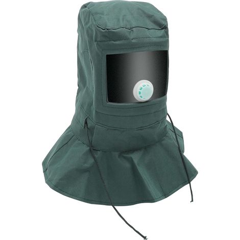 de Sablage Léger et avec Capuchon Anti-poussière Oxford et PC du Cou Élastique pour Travaux Extérieurs Chantier Sableuse avec Valve Respiratoire et Design Confortable (1/5)