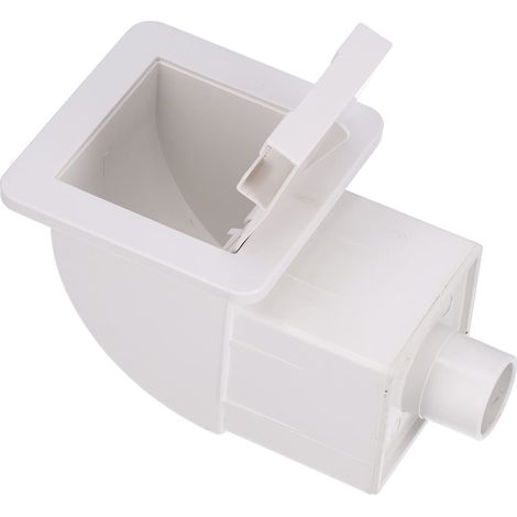 Ej.Life Durchwand-Skimmer-Kit, Strapazierfähiges, Breites Mundstück, Komplett durch die Wand Schwimmendes Skimmer-Pool-Kit für Hot Springs Pools und Schwimmbäder, Einfach in der Poolwand zu Installier (1/4)