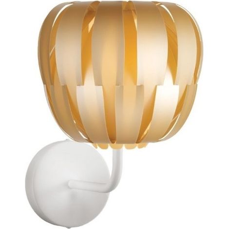 New Gold Wandleuchte aus Metall Cm. 29 x 31 x 33 Stunden