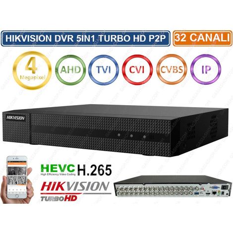 HIKVISION HWD-6232MH-G2 DVR 5IN1 AHD CVI TVI CVBS IP 32 CANALI UTC 4 MP TURBO HD - Capacità Hard Disk: 2TB