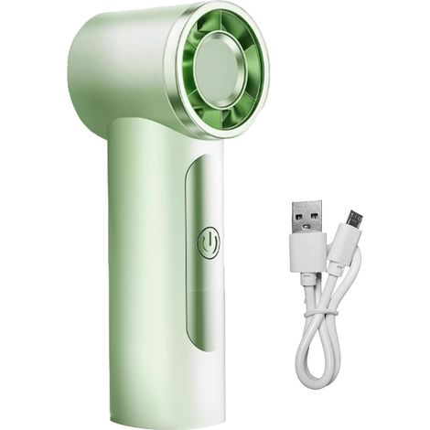 Ventilateur Portable Main - Ventilateur À Main Rechargeable Ventilation Puissante,Portable Élégant Grands Flux d'Air Journées Chaudes Utilisation Maquillage Marche Mariages Camping (1/5)