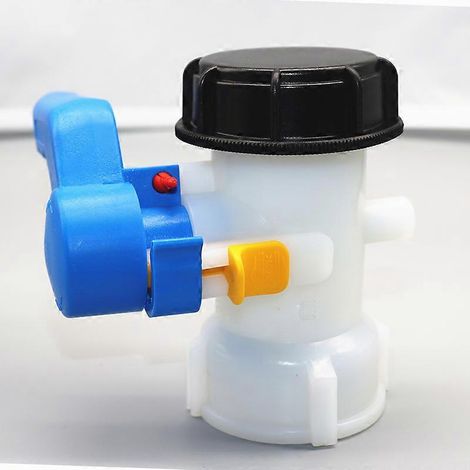 Vanne papillon avec écrou flottant en aluminium S60x6 pour cuve IBC de 1000 litres (1/4)