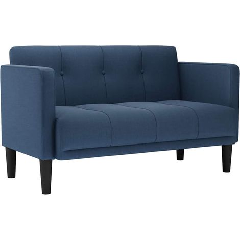Divano  Sofa Divanetto Blu 111 cm in Tessuto (1/5)