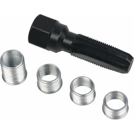 royaluxe -kit filetage bougie, 5 pcs Kit Réparation de Filetage de Bougie d'allumage de 14 mm, (1/4)