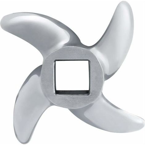 Lame de hachoir à viande, couteau de hachoir à viande, lames de hachoir en acier inoxydable, accessoires de rechange pour hachoirs à viande professionnels en forme de croix (12) (1/5)