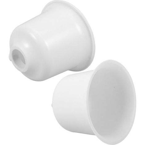 2 Pièces Cache Anti-poussière en Plastique Blanc pour Ventilateur de Plafond, Accessoire Facile à Installer, Design Élégant pour Maison et Bureau, Lot (1/5)