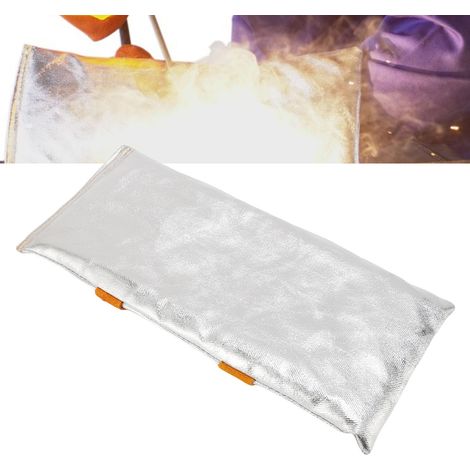Protection thermique pour le soudage, dos aluminisé, revêtement en cuir PU multicouche réfléchissant pour le flux, destiné à la découpe de métaux et à la fusion des métaux dans les chaudières industri (1/5)