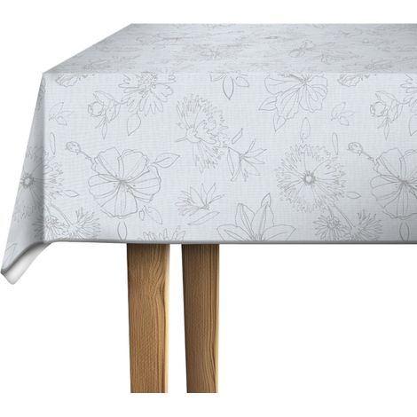nappe toile cirée rectangulaire Palmas nature 130 cm x 160 cm (1/5)