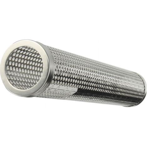 Tube Fumigène Pour Grill - Acier Inoxydable - Diamètre 5 cm - Longueur 30,5 cm - Pour Fumage Chaud et Froid - 1 Pièce (1/3)