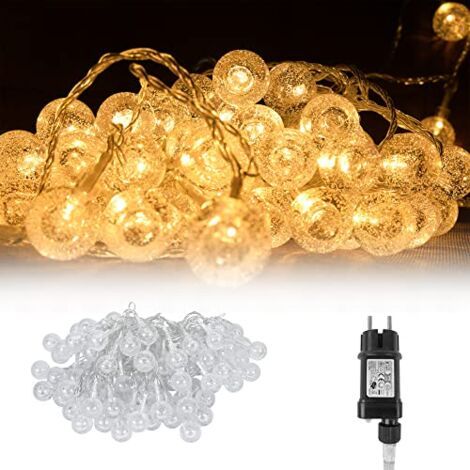 Guirlande 30m 240 LED - Blanc chaud 8 modes IP44 - Int/ext - NAIZY (1/5)