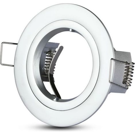 V-TAC VT-774 3644 Portafaretto LED da Incasso Rotondo GU10 Colore Grigio