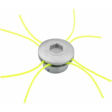 Cabezal universal de aluminio para desbrozadora - Compatible con todos los modelos, perfecto para jardín, césped y patio - ULISEM (1/5)