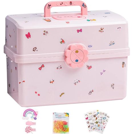 rangement pour cheveux pour enfants - rangement pour cheveux - Tête bébé - Corà cheveux - Élastique - Accessoire coiffure - Jolie boîte à bijoux (1/5)