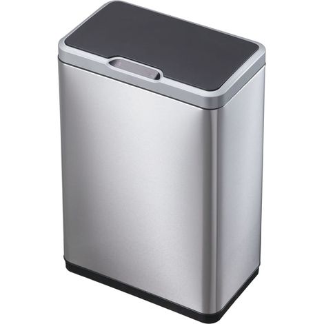 Sensor-Mülleimer Mirage 2x20 L Mattsilbern EKO (1/5)