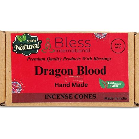 Räucherkegel Drachenblut Handgedippt Dragon Blood Pack Of 10 Cones (1/5)