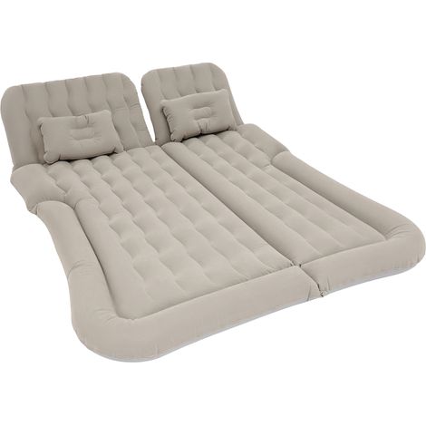 Matelas gonflable pour siège arrière de voiture, matelas pneumatique SUV avec pompe à air électrique DC12V et oreillers, charge 300 kg, pour tout‑terrain, camping et voyage routier (1/5)