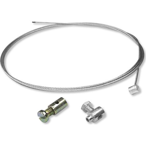 Câble d'Embrayage ou de Frein Universel avec 2 Serre-Câble, 2m (1/3)