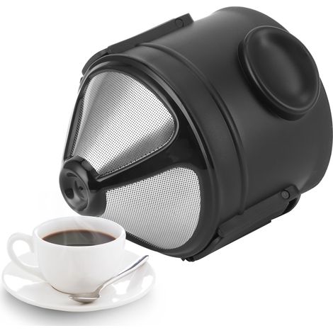 Filtre à Café Réutilisable 6cm Cone Déployable en ABS et Métal Stainless Steel (1/5)
