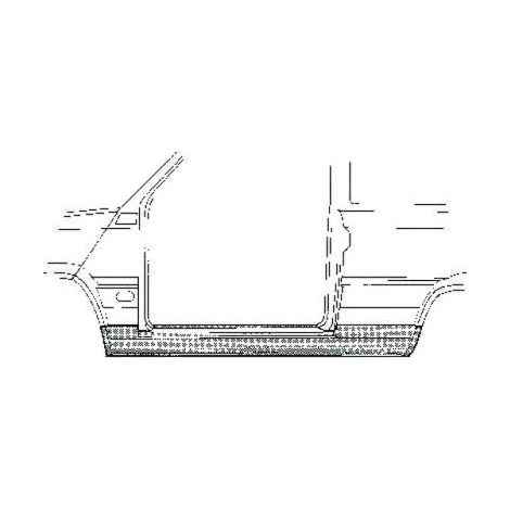 Bas de caisse gauche Fiat Panda 1 1986-2003