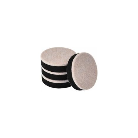 Alzatori per mobili ZVD, gambe per tavolo, 4 pezzi, diametro: 63,5 mm, altezza: 16,5 mm. Questi alzatori per letto sono impilabili per aumentare l'altezza. Silenziosi e resistenti all'usura. - Crezuo (1/4)