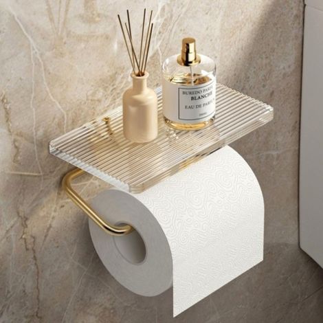 Goldene Luxus-Toilettenpapierbox, Ikke-Stanzpapierrollenhalter Toi